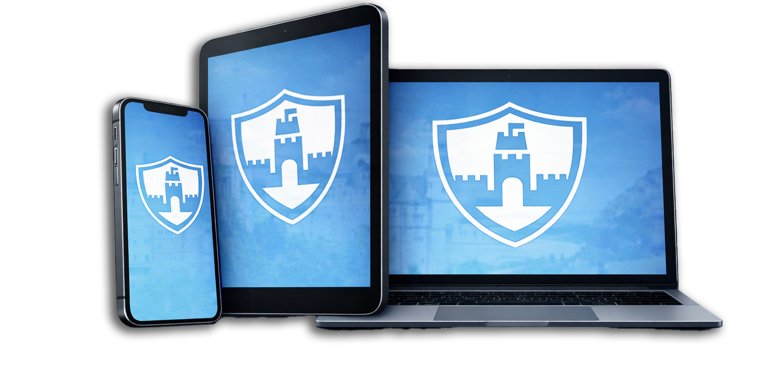 CastleCMS on phone and tablet